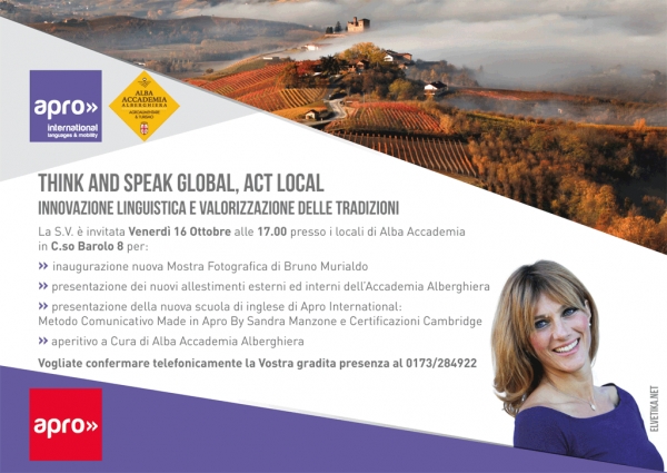 Think and Speak Global, Act Local